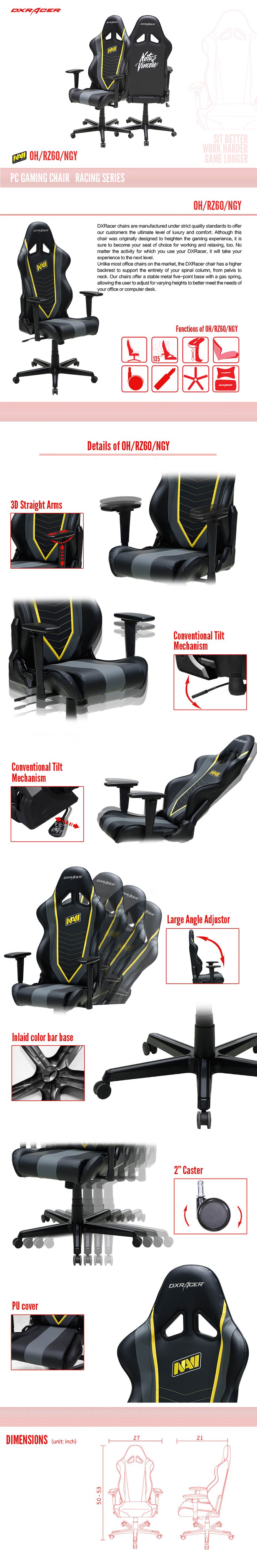 DXRacer RZ60 NAVI Special Edition Gaming Chair Mwave