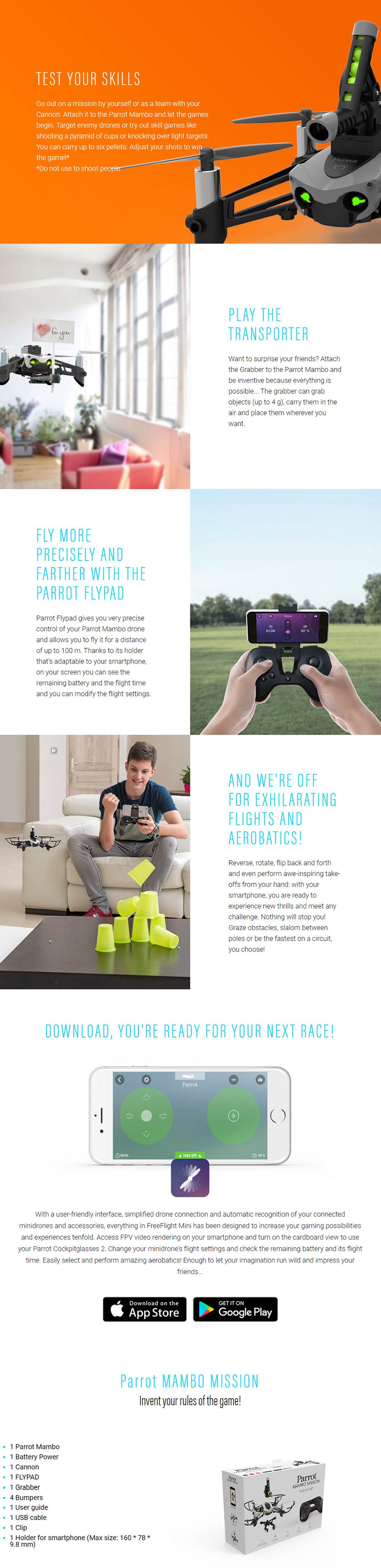 parrot mambo mission camera