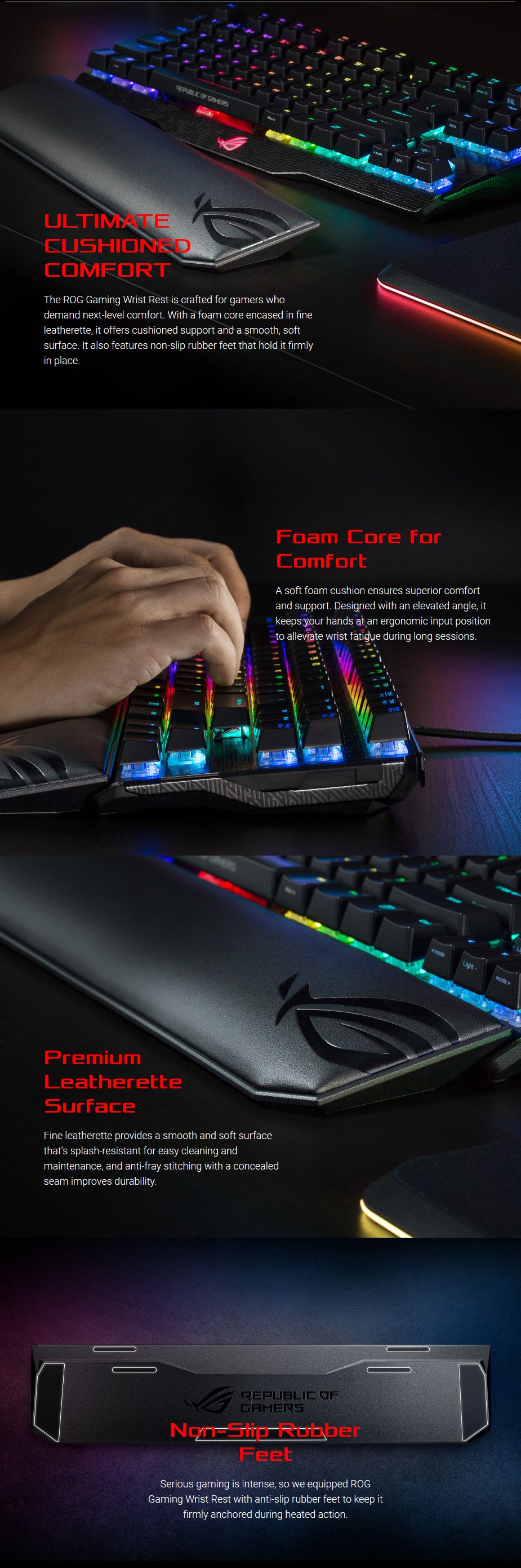ASUS ROG Gaming Wrist Rest ROG GAMING WRIST REST Mwave