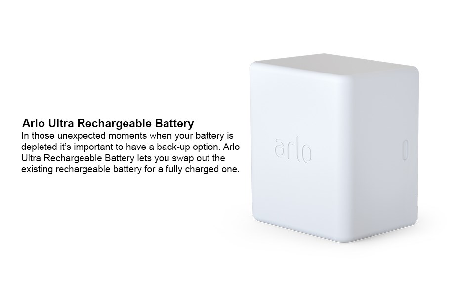 Replacement Battery & Dual Charger For Arlo Ultra & Pro 3 Cameras - 4800mAh A-4A Battery With LCD Adapter Charger