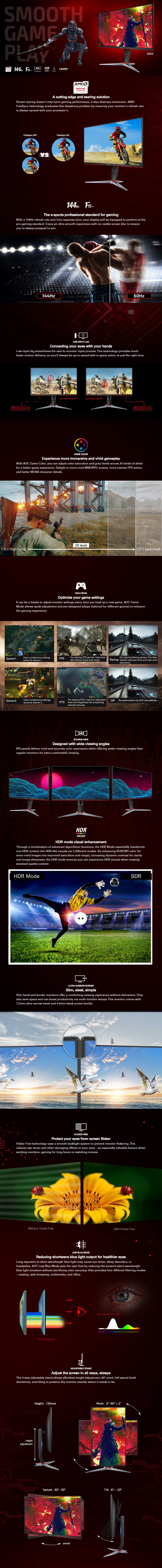 Aoc 24g2 23 6 Fhd 144hz Ips 1ms Hdr Freesync Gaming Monitor Virco Computer Aoc 24g2 23 6 Fhd 144hz Ips 1ms Hdr Freesync Gaming Monitor Virco Computer