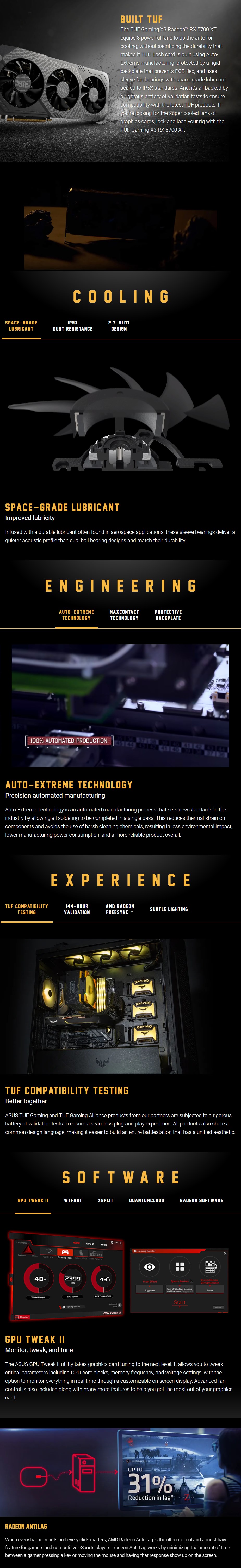 Asus Radeon Rx 5700 Xt Tuf Gaming X3 Oc 8gb Video Card Tuf 3 Rx5700xt O8g Gaming Mwave Com Au