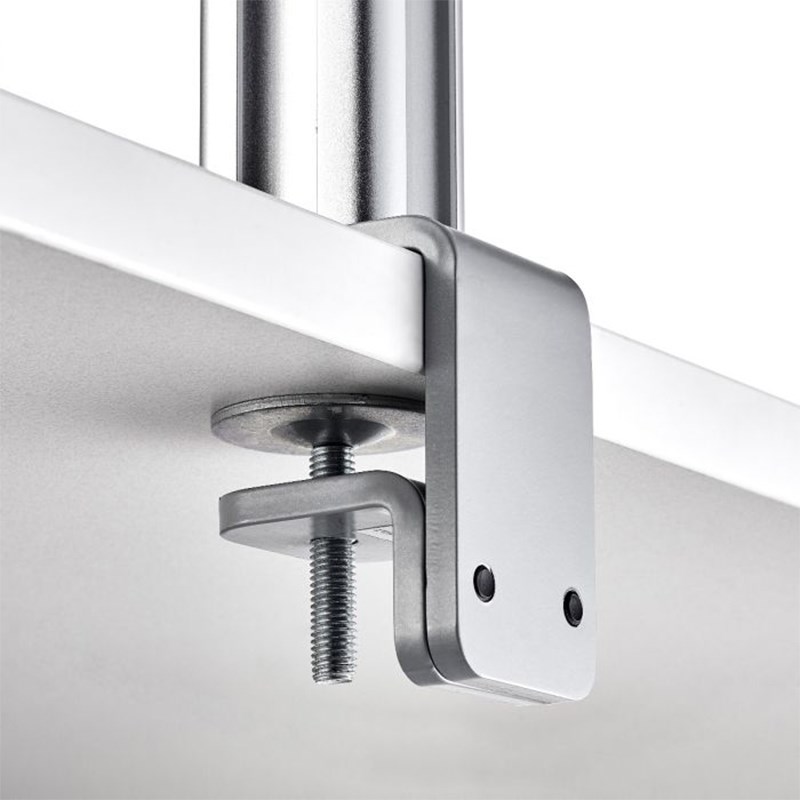 Atdec AWMS-2-4640F-S 400mm Post Dual Articulating Monitor F Clamp ...