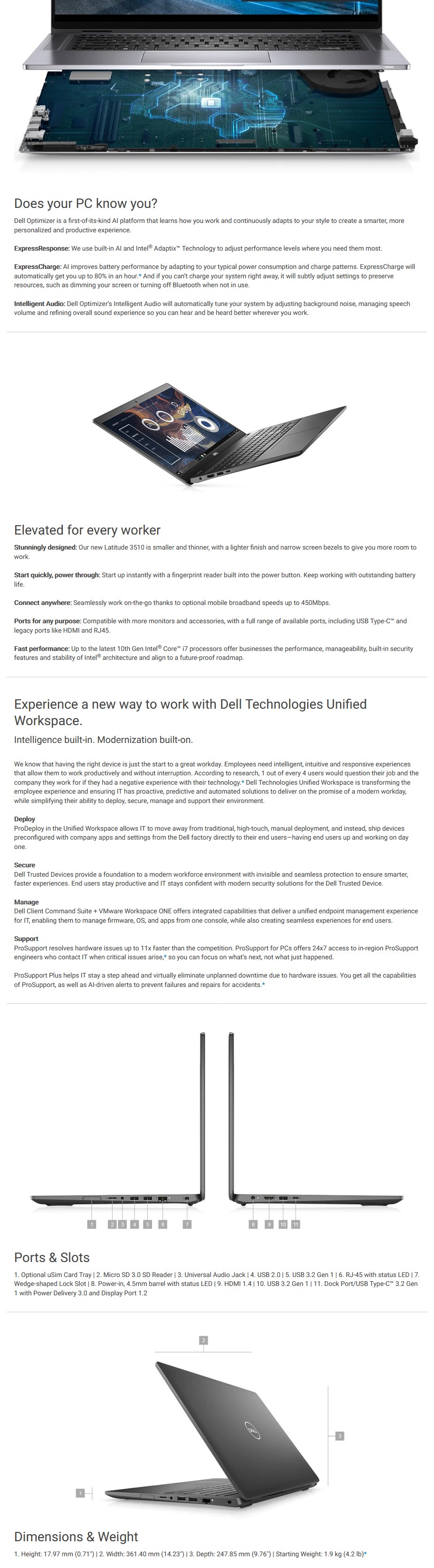 Dell Latitude 3510 15 6 Laptop I5 u 8gb 256gb W10p 1k5cr Mwave Com Au