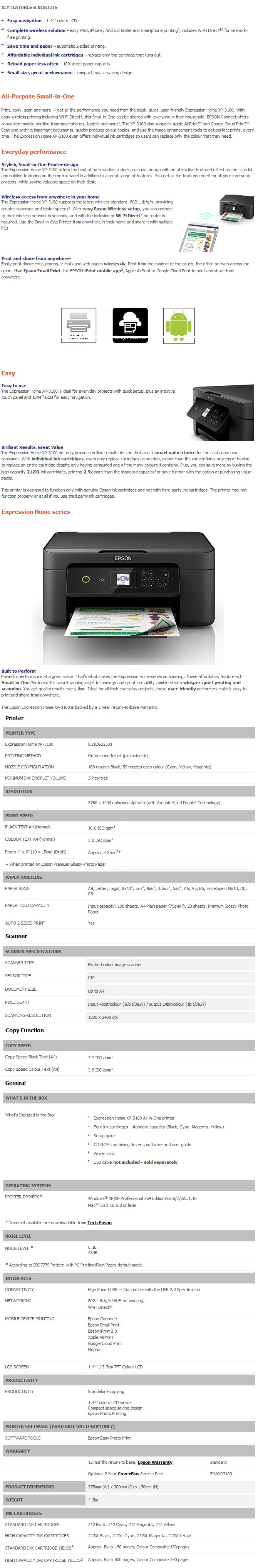 epson xp 3100 scan software