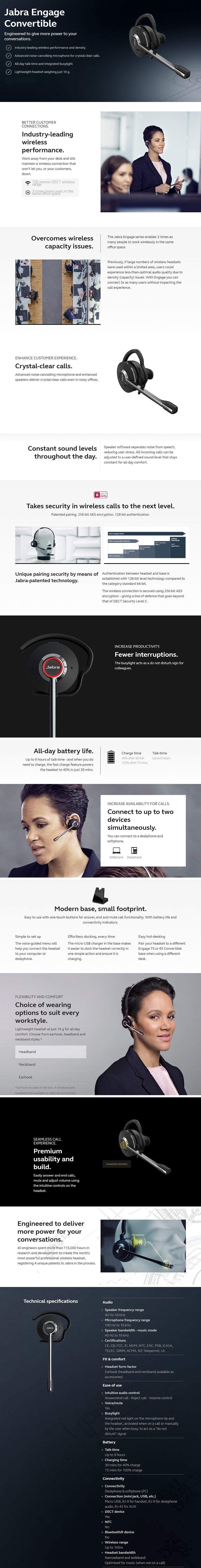 Jabra Engage Convertible Replacement 