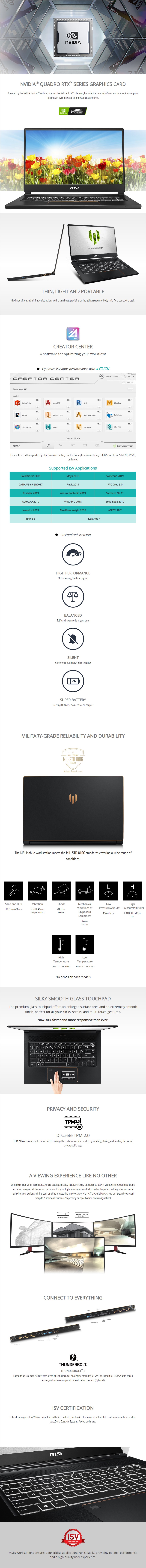 Msi Ws65 15 6 Mobile Workstation I7 9750h 32gb 1tb Quadro Rtx 3000 W10p Ws65 9tk 1003au Mwave Com Au